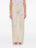 Halfboy cracked-effect jeans - White