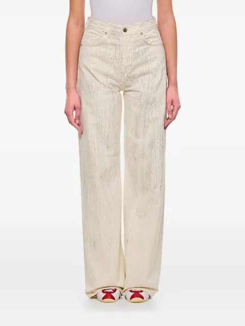 Halfboy cracked-effect jeans