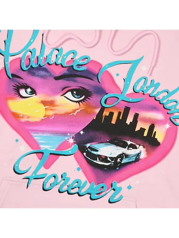トップス Palace Font Hoodie SS24 XXL Navy Pink Palace Forever Hood Pink London Hoodie Fleece Hooded Sweatshirt