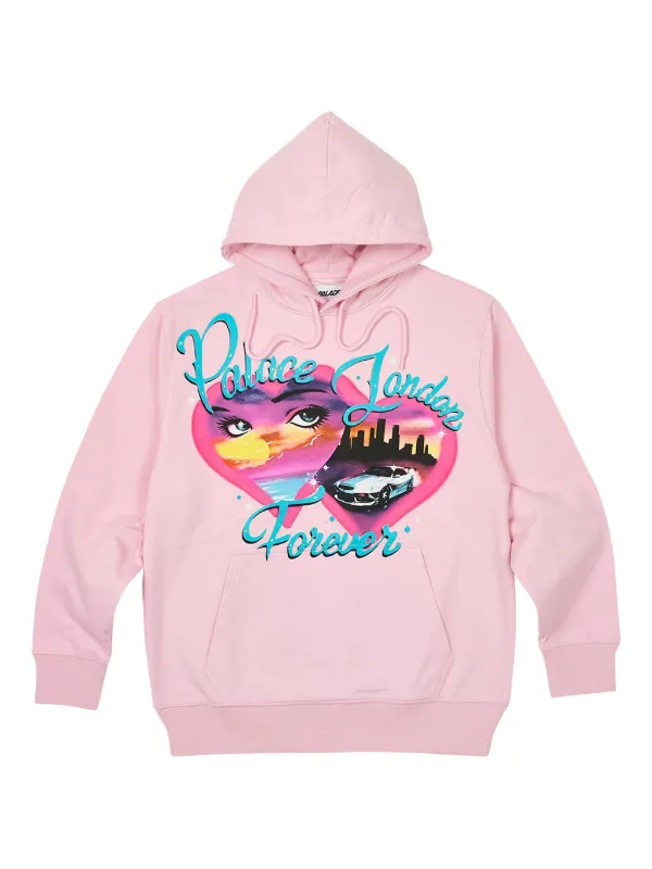 DRUNK FOR EVER パーカー ピンク RODEO CROWNS WIDE BOWL | 【UNISEX】(wiggle wiggle)ZIPパーカー