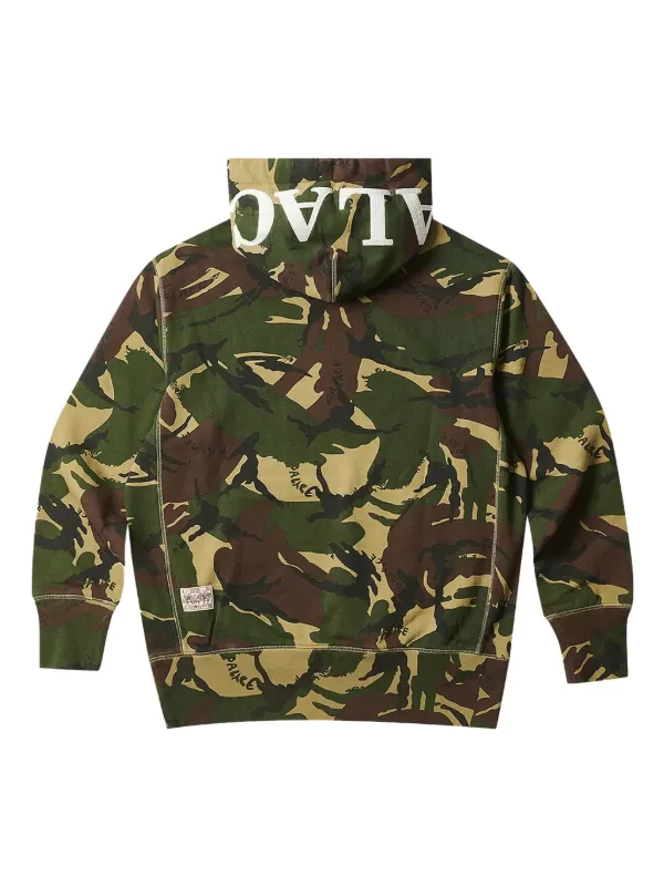 Palace x Evisu Seagull Hoodie | Green | FARFETCH