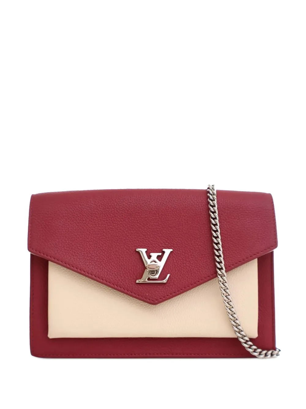 Louis Vuitton Pre-Owned 2019 Bicolor Leather MyLockMe Chain Pochette Louis Vuitton Pre-Owned 2019 Bicolor Leather MyLockMe Chain Pochette