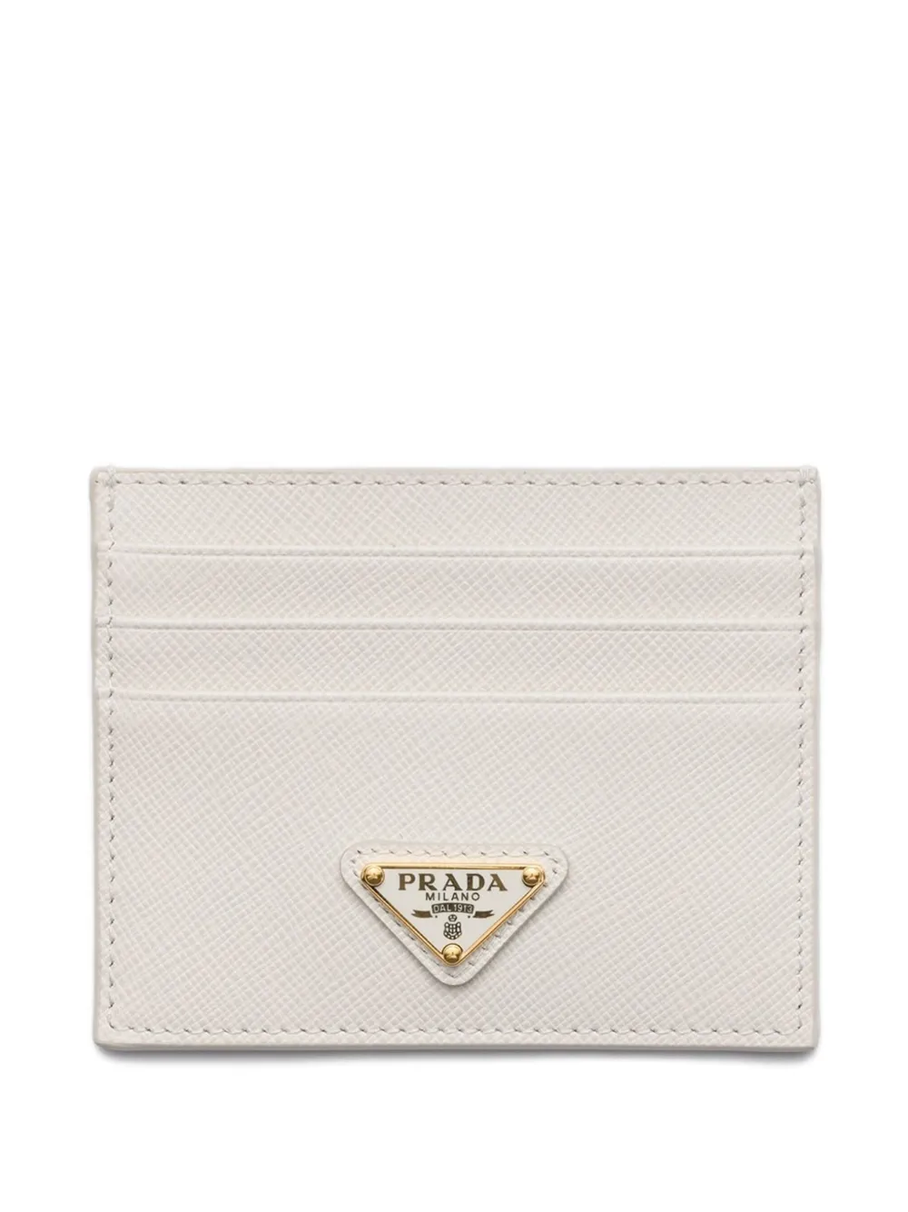 Prada Pasjeshouder van saffiano leer Wit