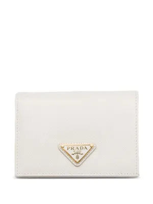 Prada サフィアーノレザー財布 | ホワイト | FARFETCH JP