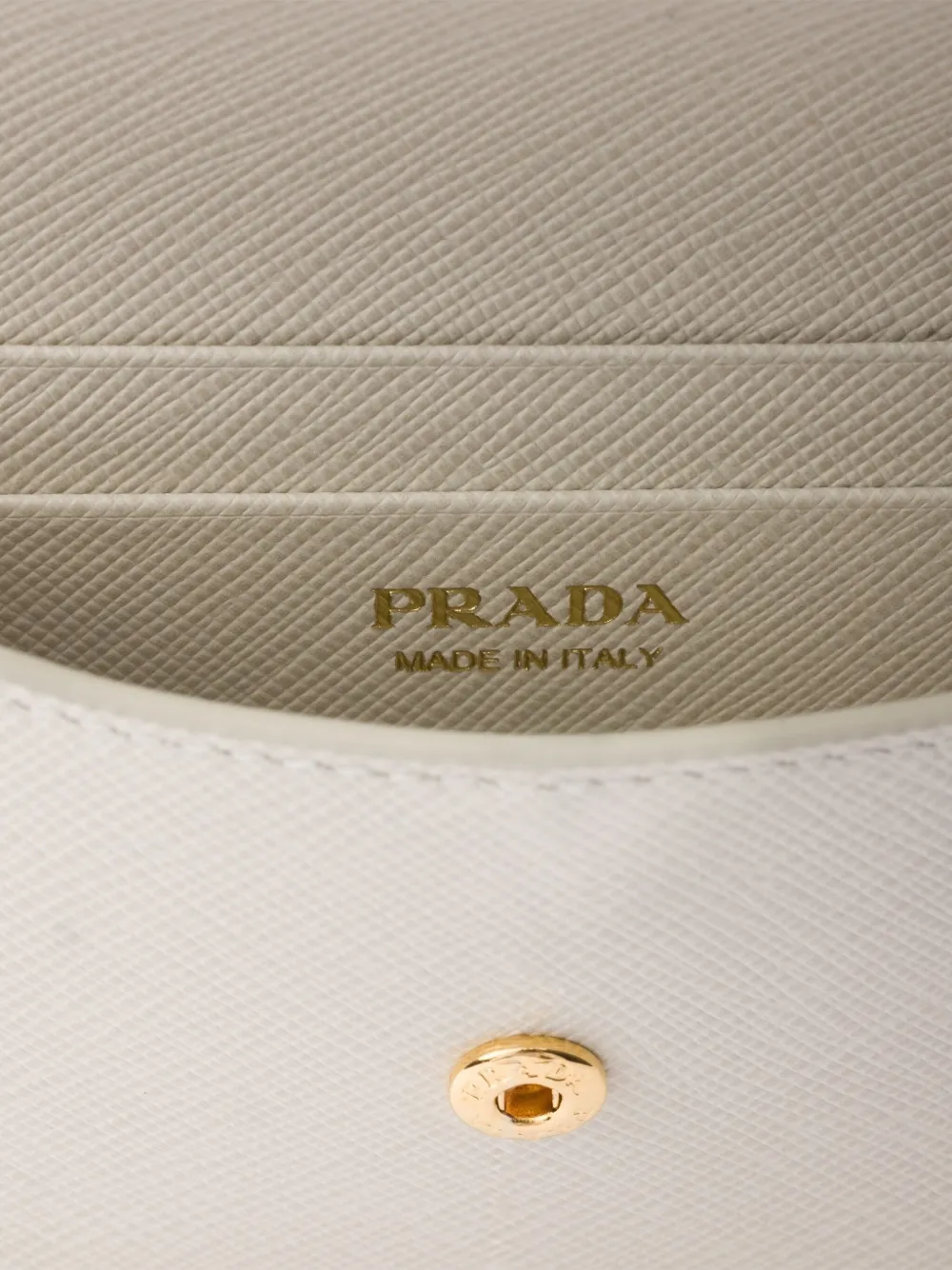 Prada Portemonnee van saffiano leer Wit