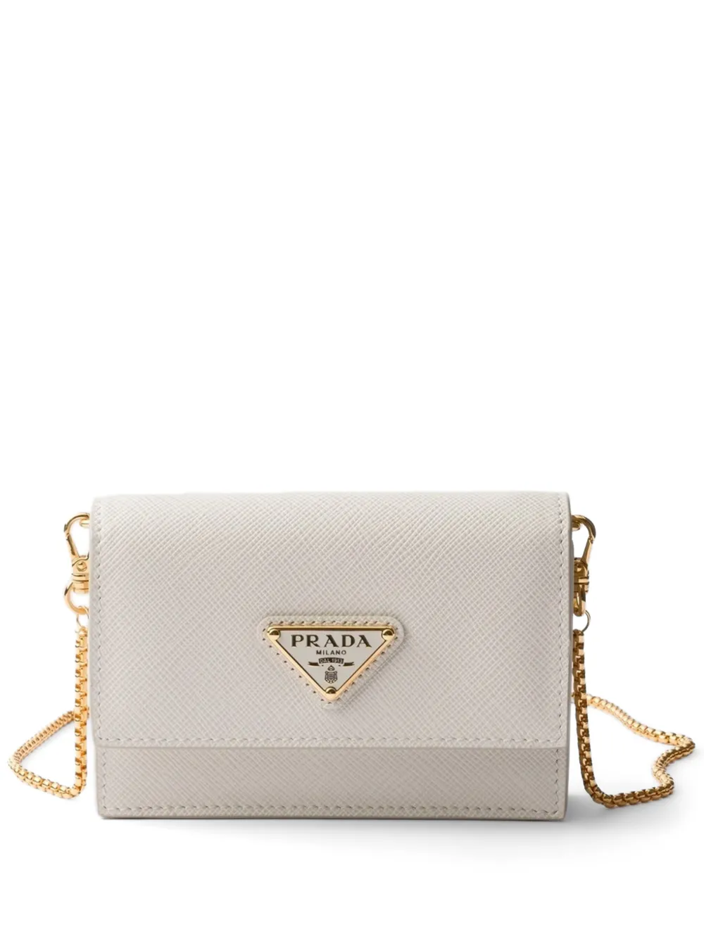 Prada Portemonnee van saffiano leer Wit