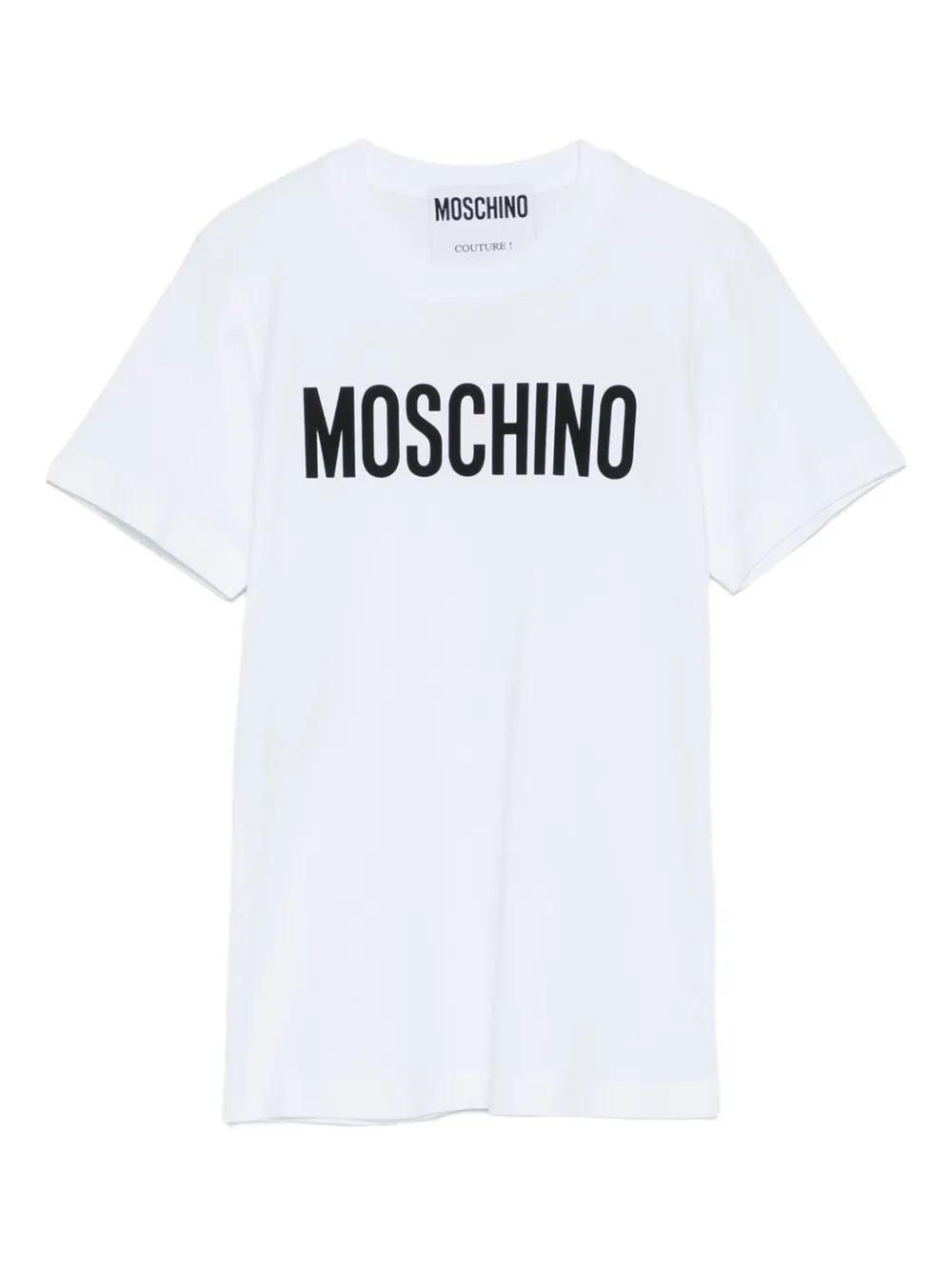 Moschino logo-print cotton T-shirt Wit
