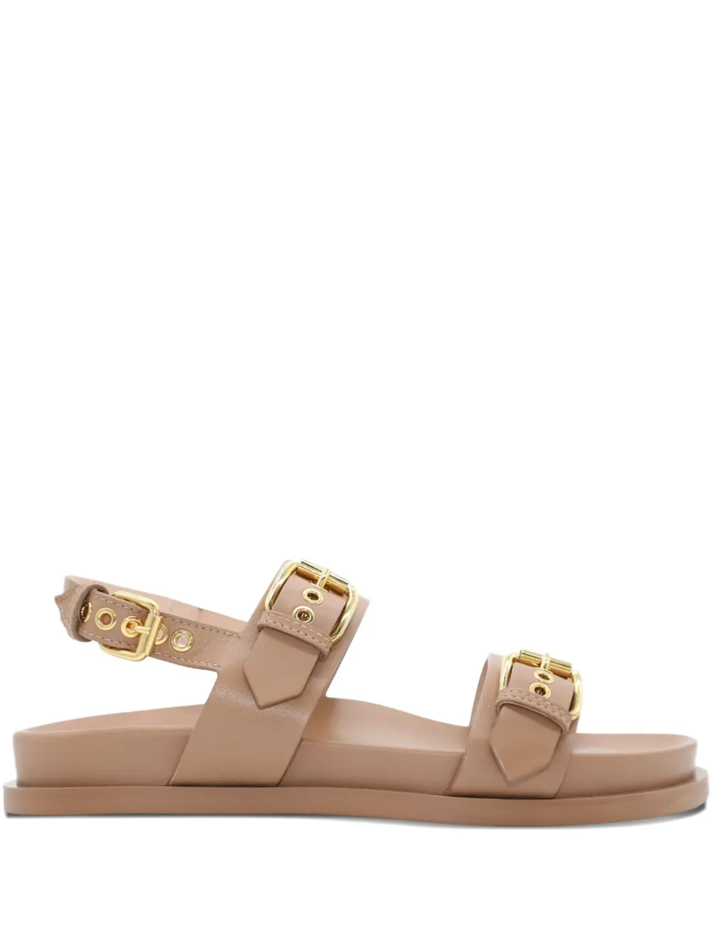 AGL Cristina sandalen met dubbele gesp Beige