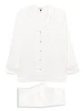 Gilda & Pearl silk pyjama set - White