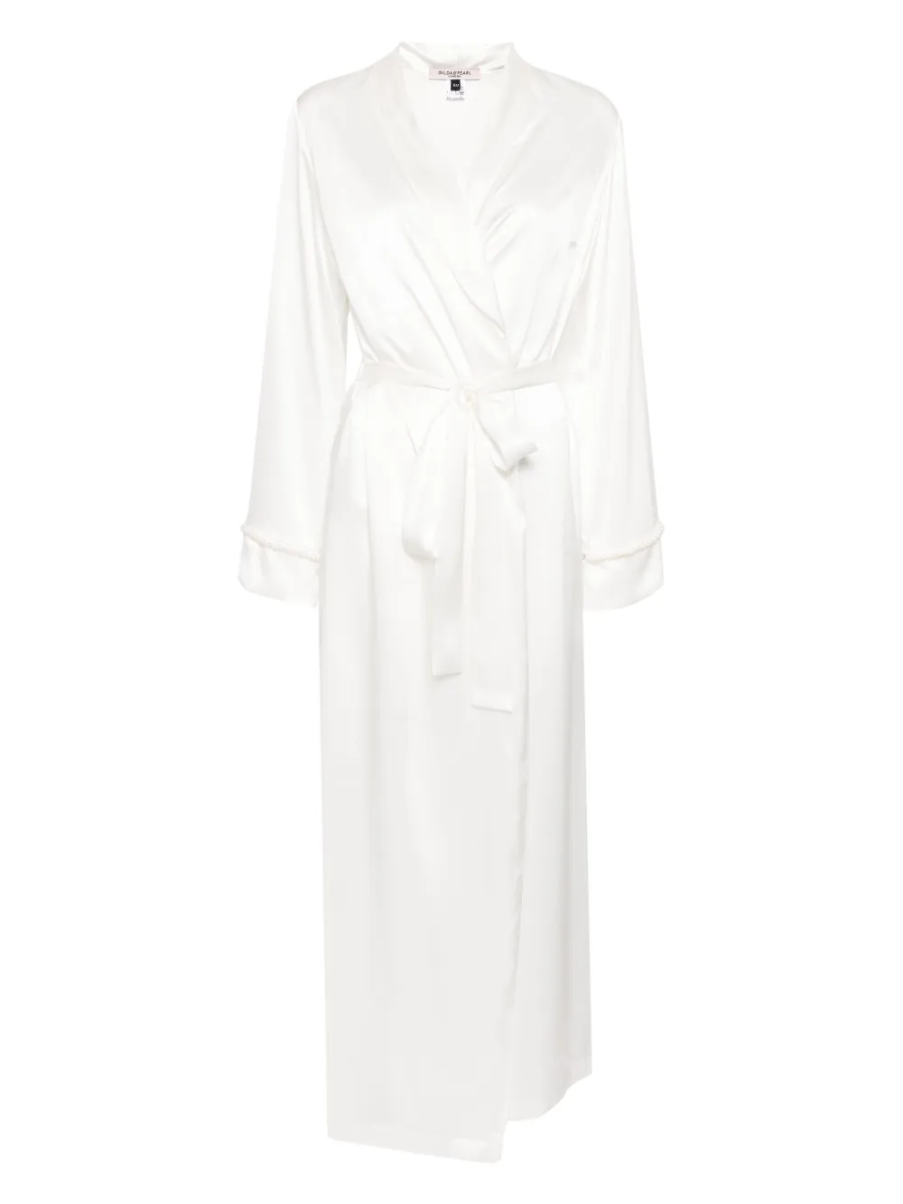 Gilda & Pearl silk robe - Bianco