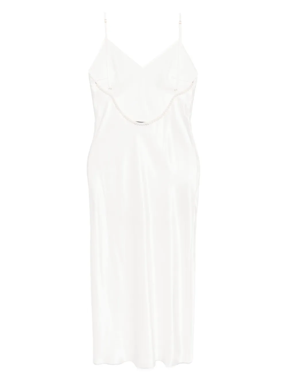 Gilda & Pearl Maxi-jurk met gekruiste bandjes Wit