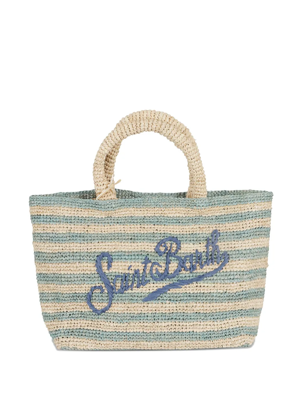 MC2 Saint Barth medium raffia beach bag Beige