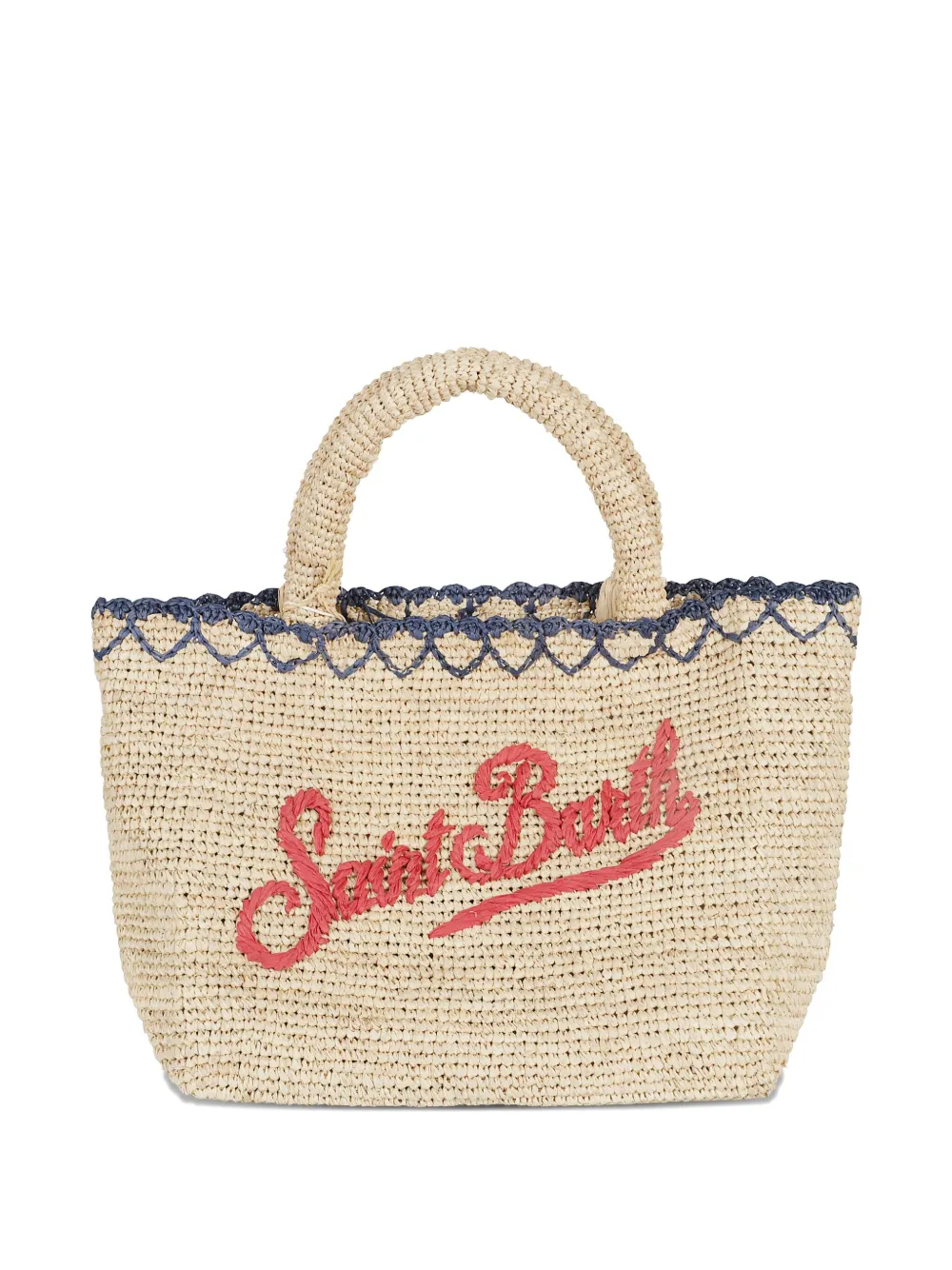 MC2 Saint Barth medium raffia beach bag Beige