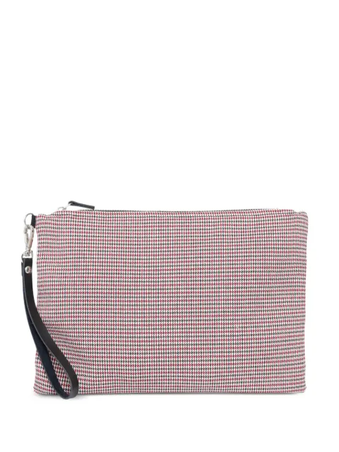 À La Garçonne Clutch com estampa xadrez