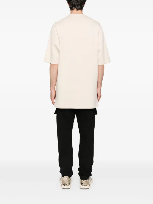 Rick Owens オーガニックコットン Tシャツ | ニュートラル Rick Owens オーガニックコットン Tシャツ | ニュートラル