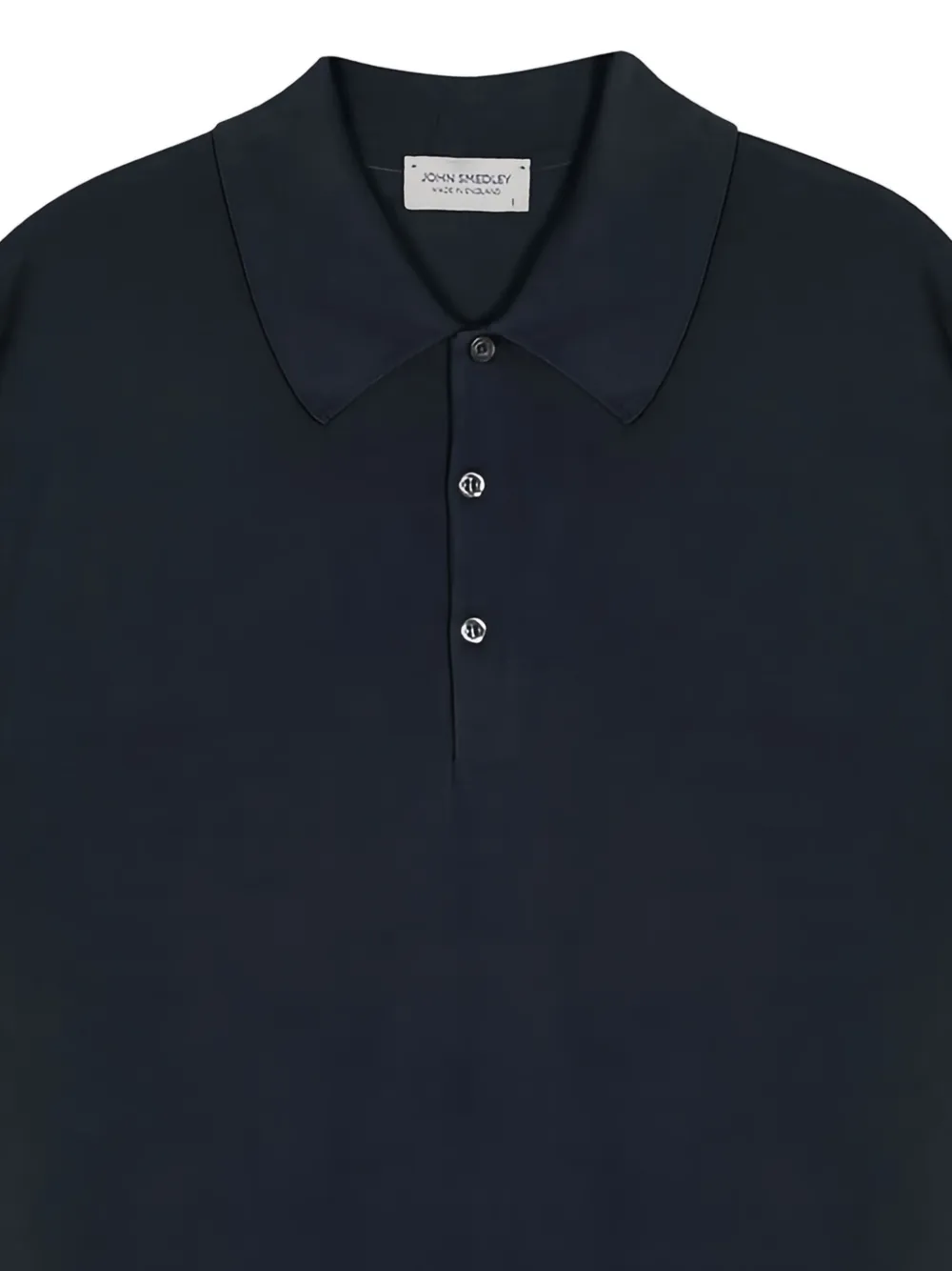 John Smedley Katoenen poloshirt - Zwart