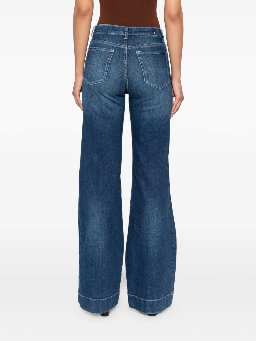 7 For All Mankind High waist jeans Blauw