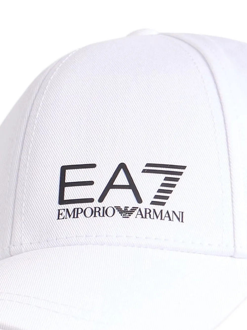 Ea7 Emporio Armani Honkbalpet met logoprint Wit