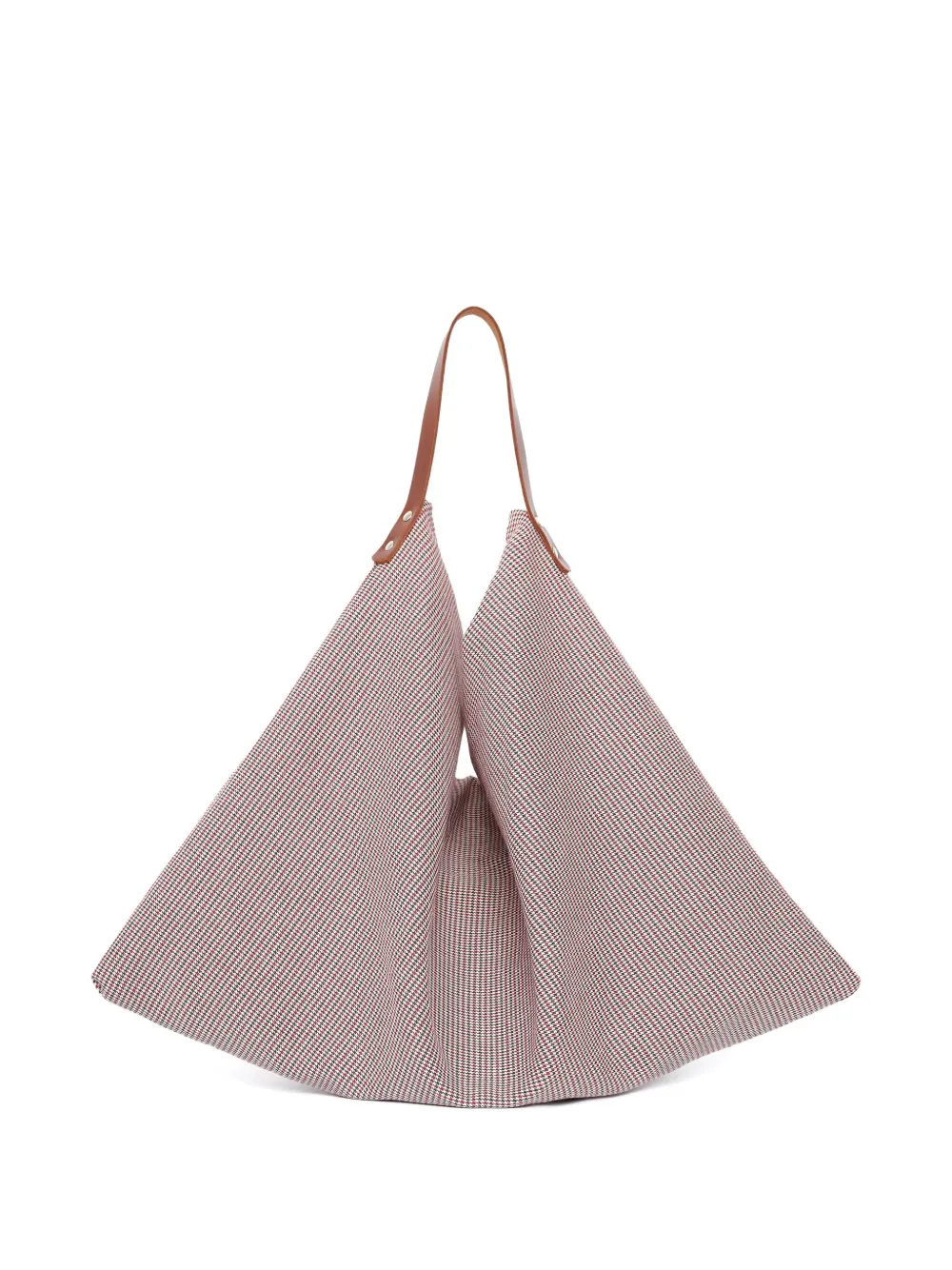 À La Garçonne Bolsa tote com padronagem xadrez | Vermelho | Image 1