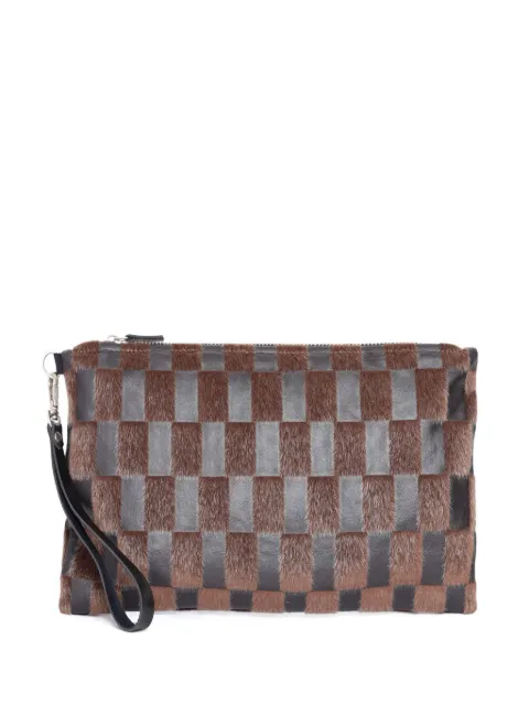 À La Garçonne Clutch de couro