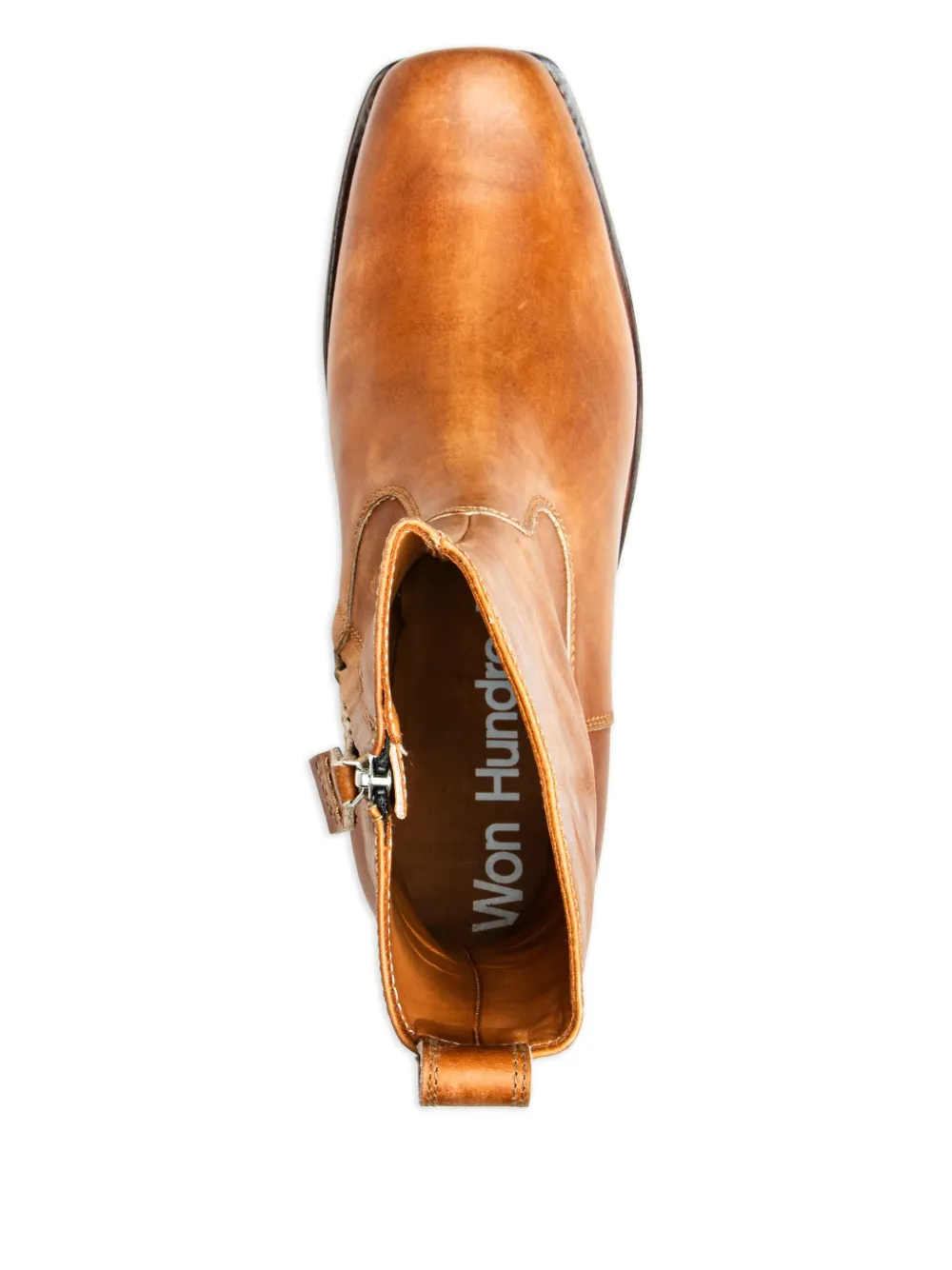 Won Hundred leather ankle boots Brown