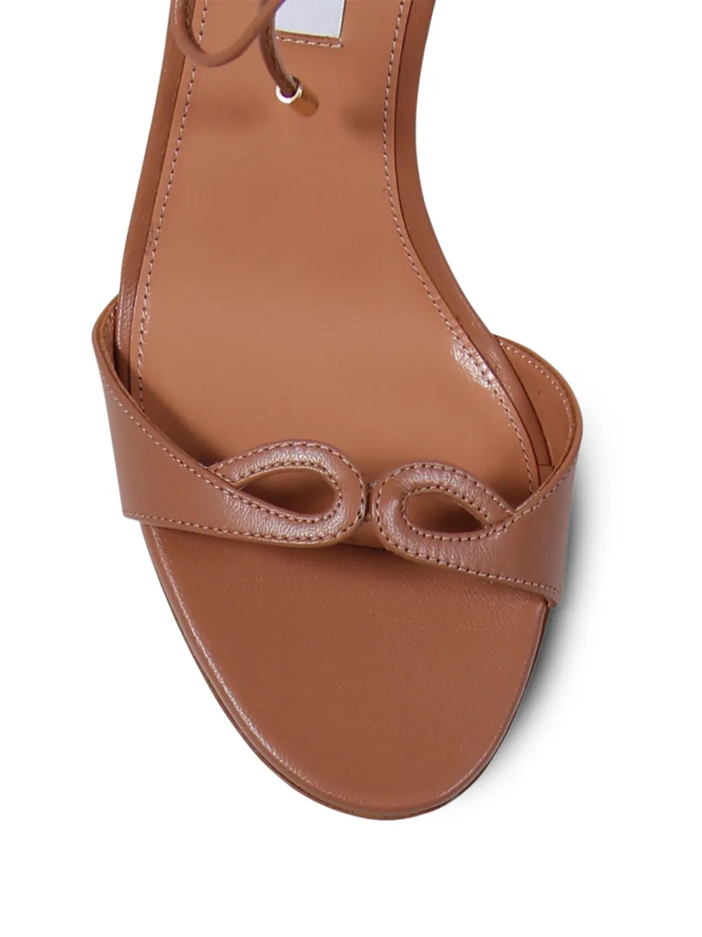 Aquazzura 85mm leather heeled sandals Pink
