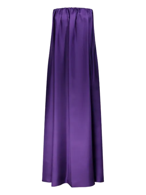 Max Mara silk-twill bustier dress