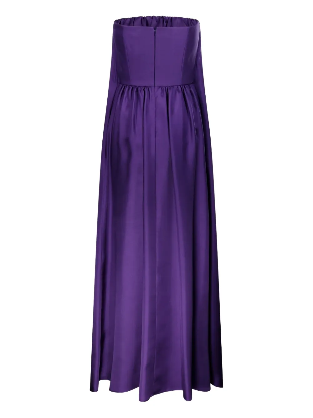 Max Mara Zijden twill bustier jurk - Paars