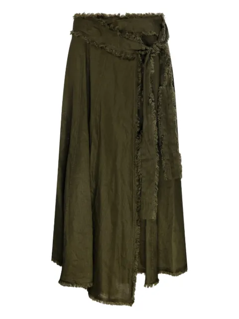P.A.R.O.S.H. linen asymmetric skirt