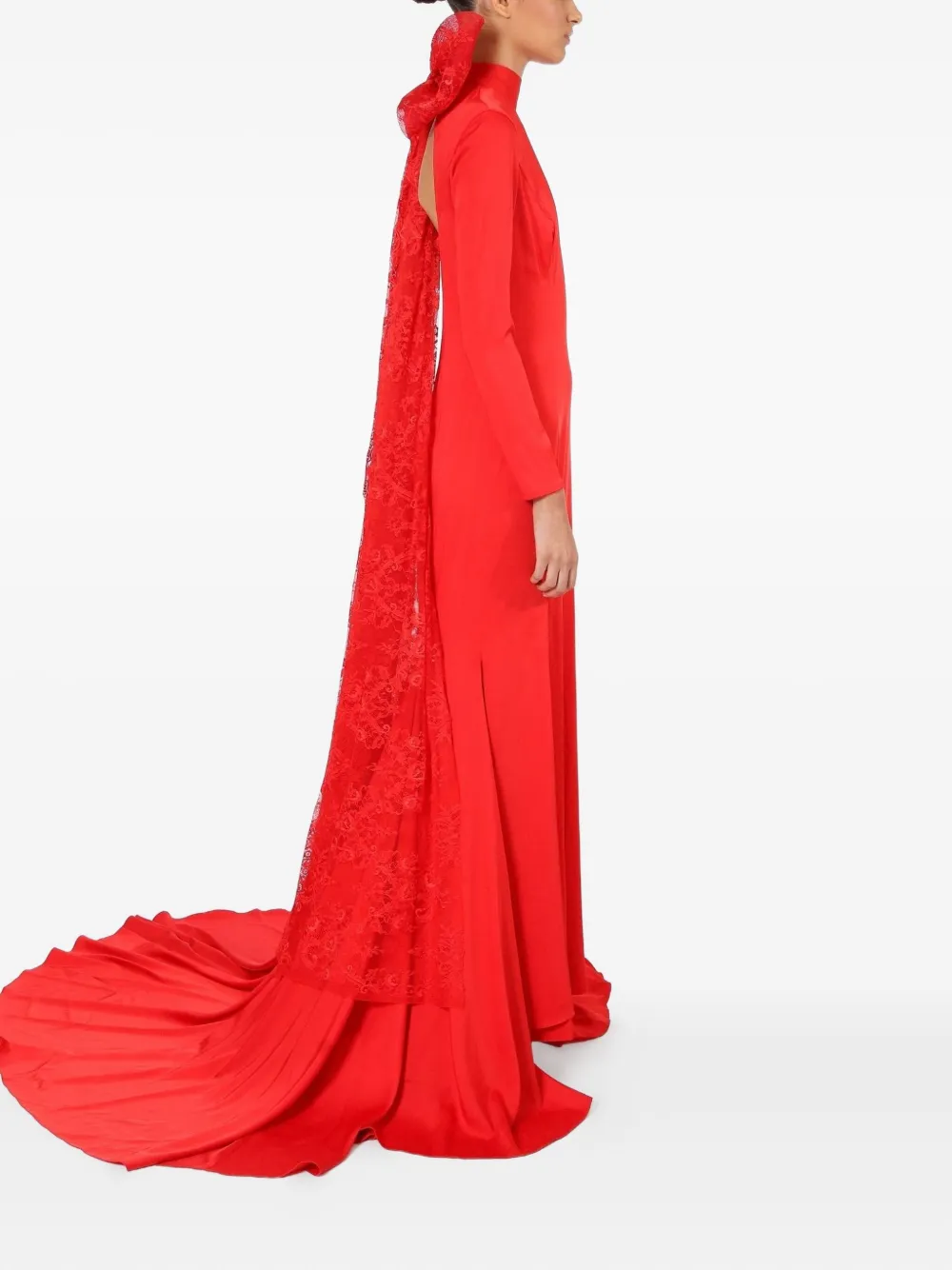 Lethicia Bronstein Kali bow-detail high-neck dress | Evening Dresses | Image 2