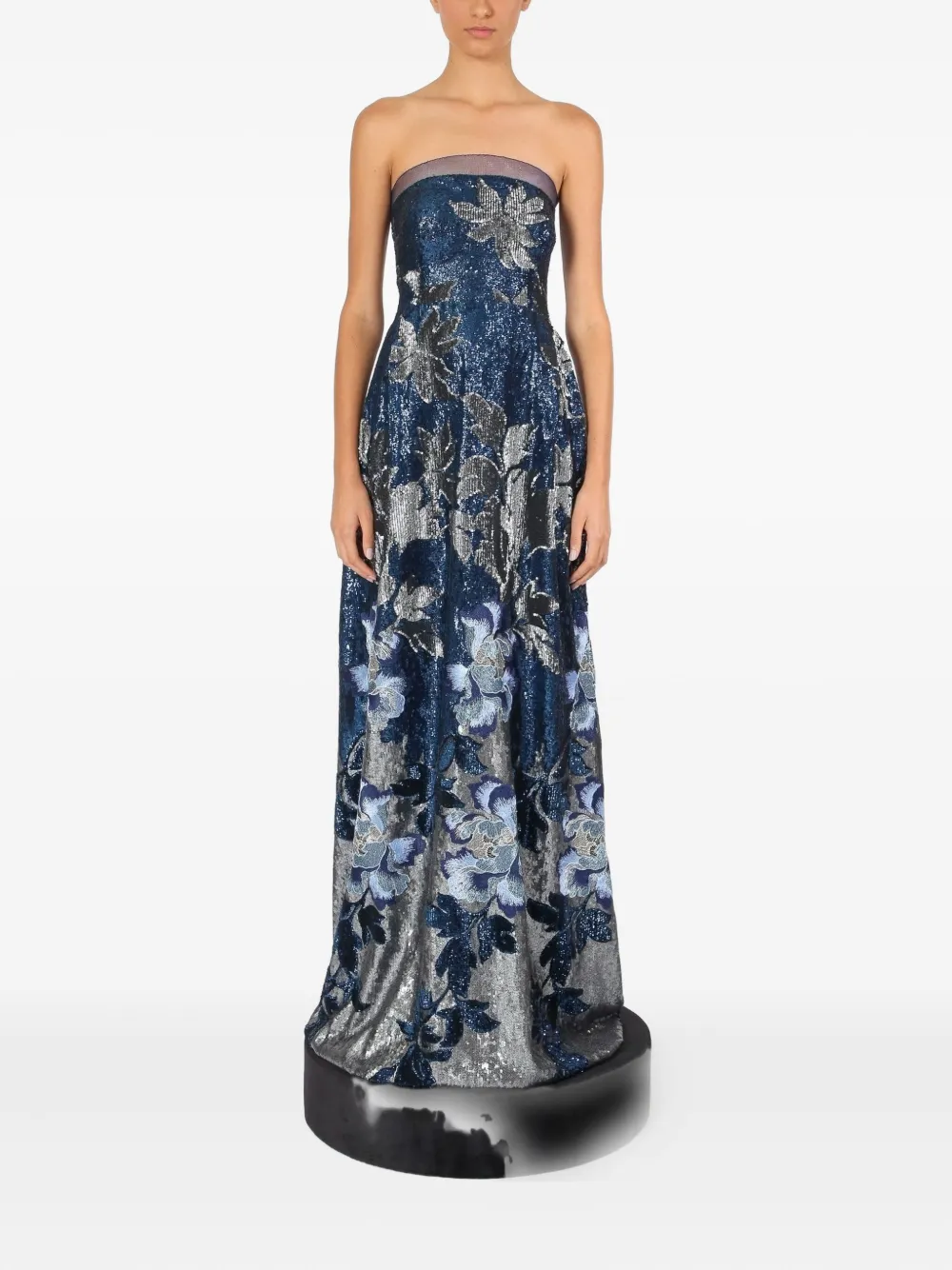 Lethicia Bronstein Diana sequinned floral dress - Blauw