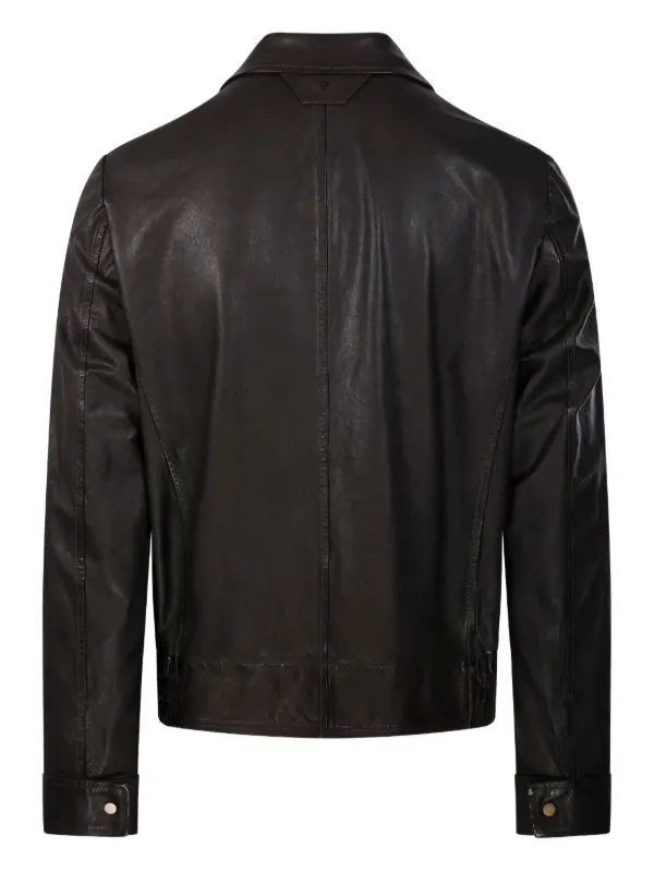 Salvatore Santoro Leather Jacket Made In Italy Shipping from