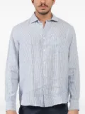 HARTFORD Paul pinstriped button-down shirt - Blue