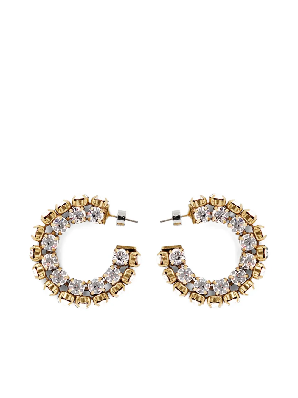 small Crystal hoop earrings