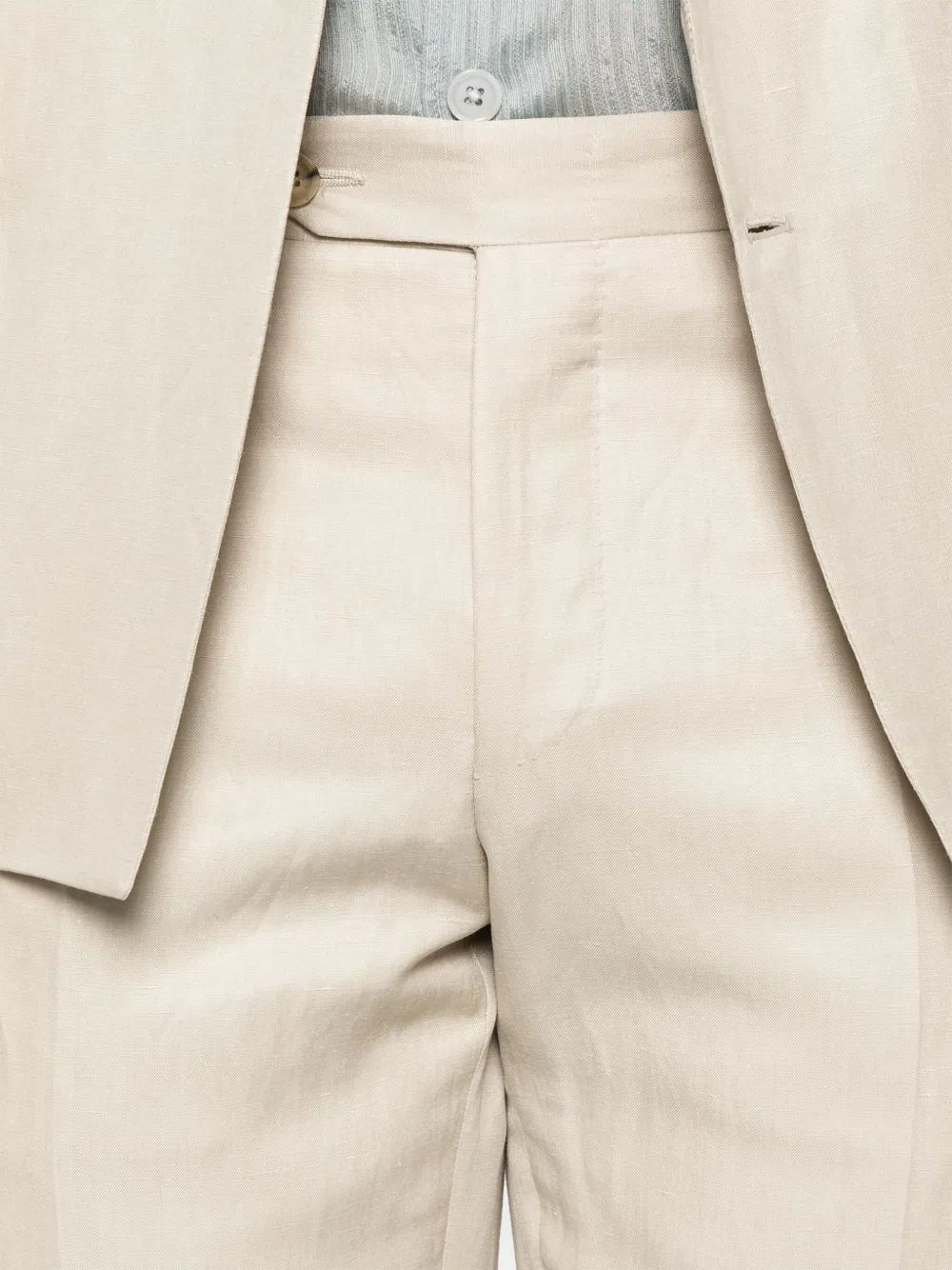 Canali Pak met dubbele rij knopen Beige