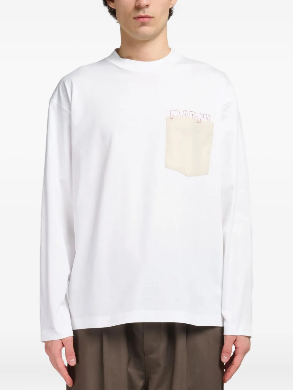 Marni ジャージー Tシャツ - ホワイト Marni ジャージー Tシャツ - ホワイト