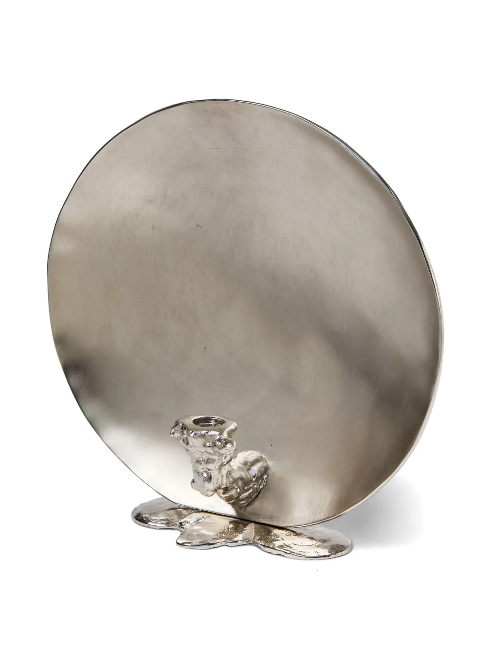  Polspotten Sculptural Candle Holder - Silver 