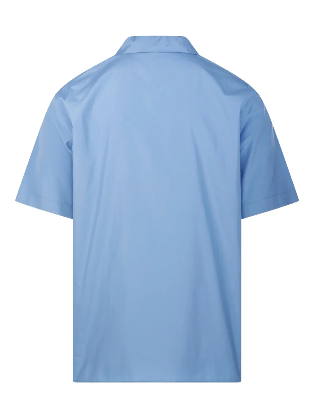 Gucci Web-trim cotton shirt - Blauw