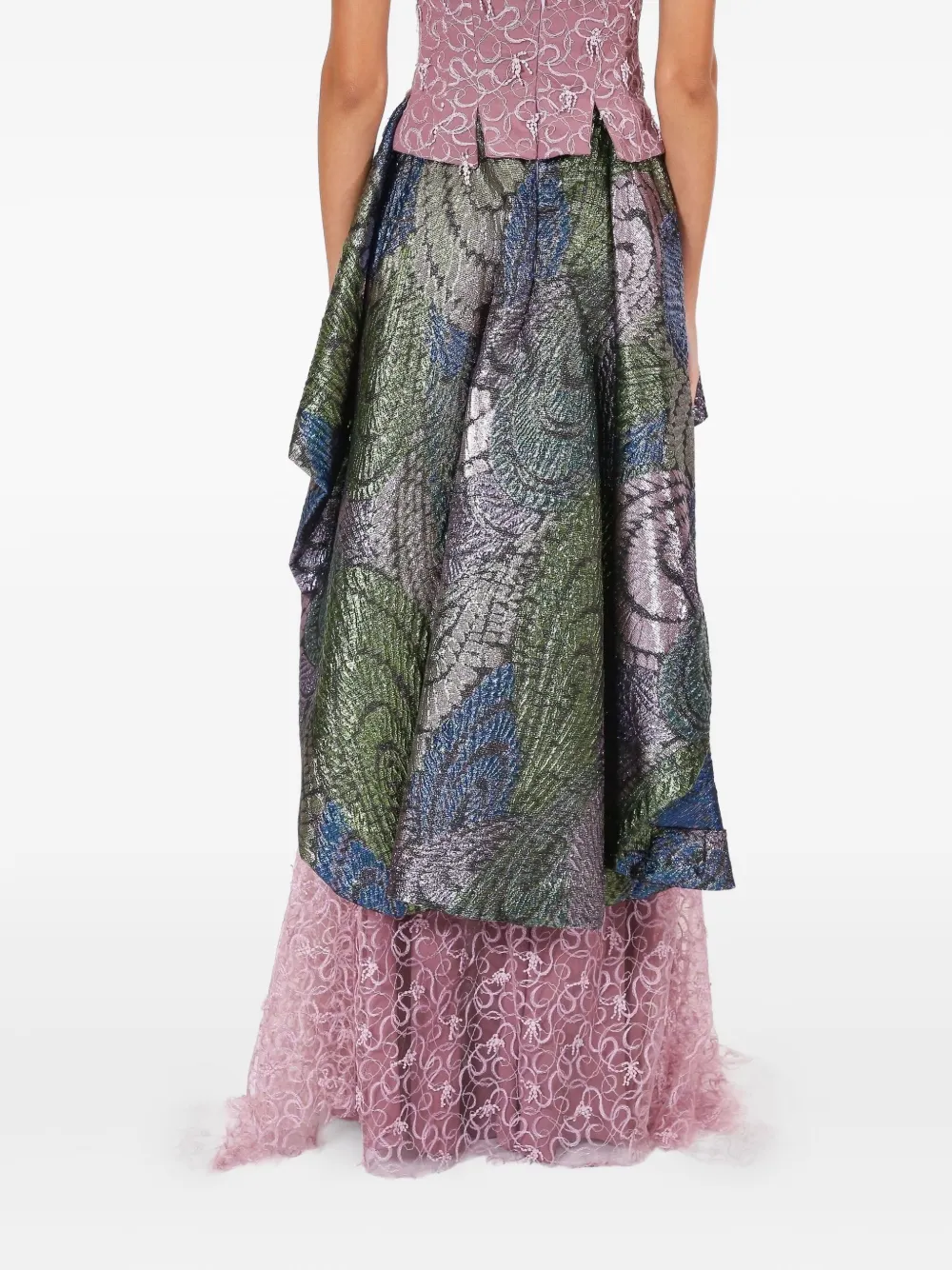 Lethicia Bronstein Hela Layered Dress In Pink