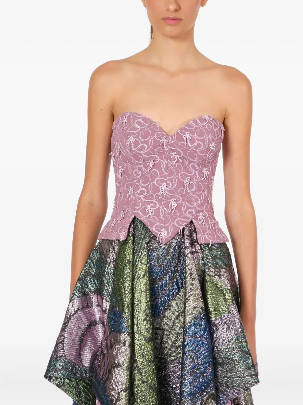 Lethicia Bronstein Hela Layered Dress In Pink