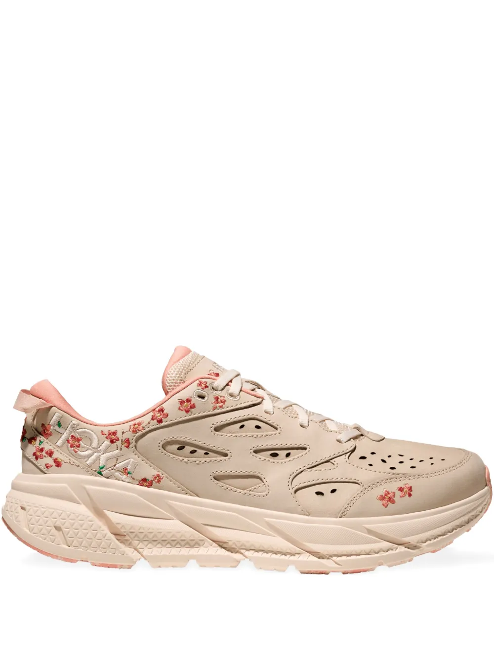 HOKA Vibrant Bloom Clifton L sneakers Beige