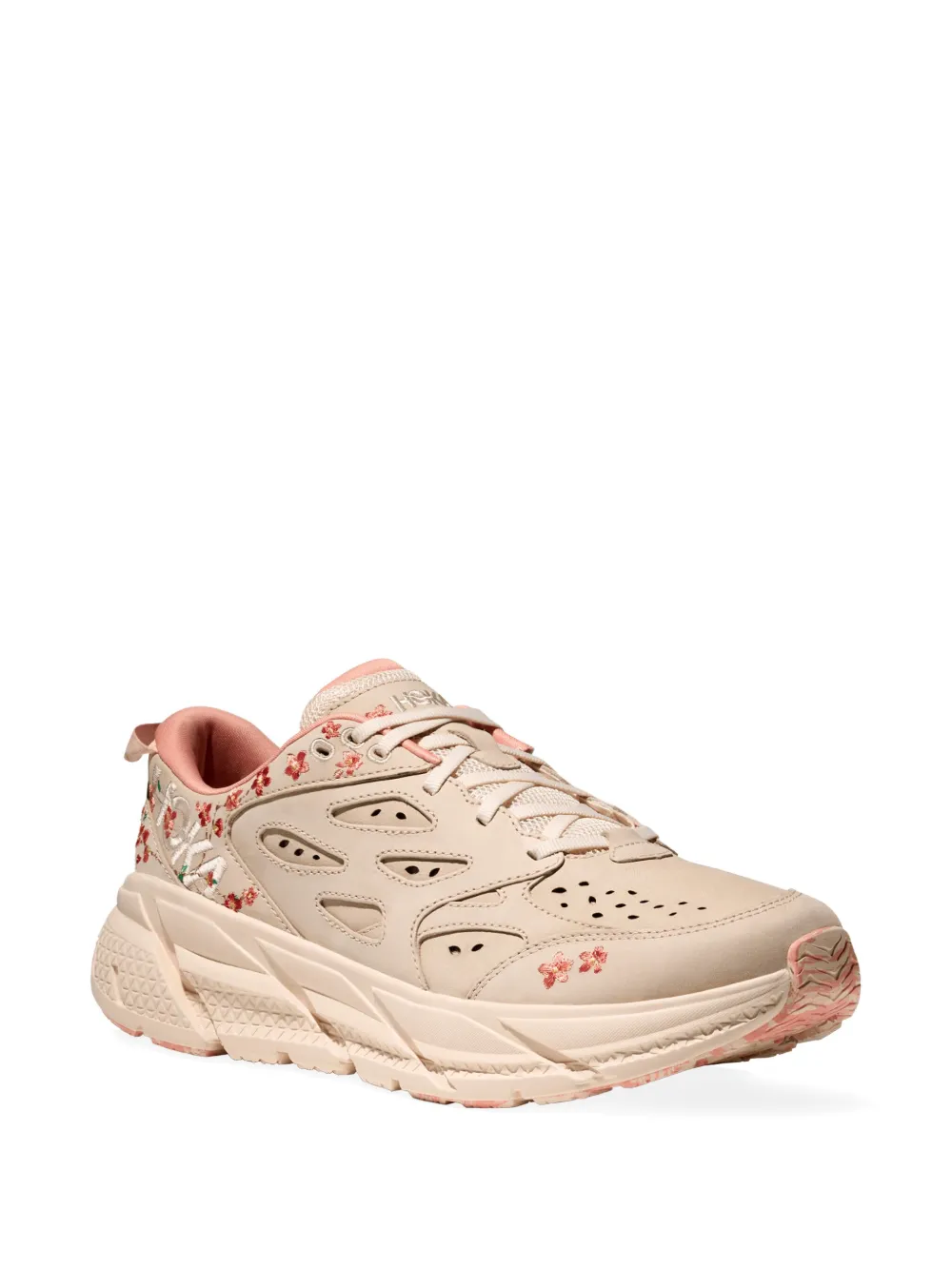HOKA Vibrant Bloom Clifton L sneakers Beige