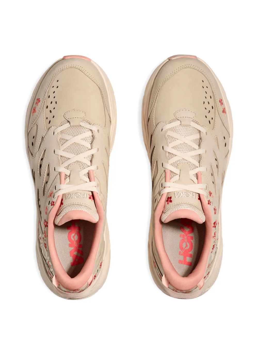 HOKA Vibrant Bloom Clifton L sneakers Beige