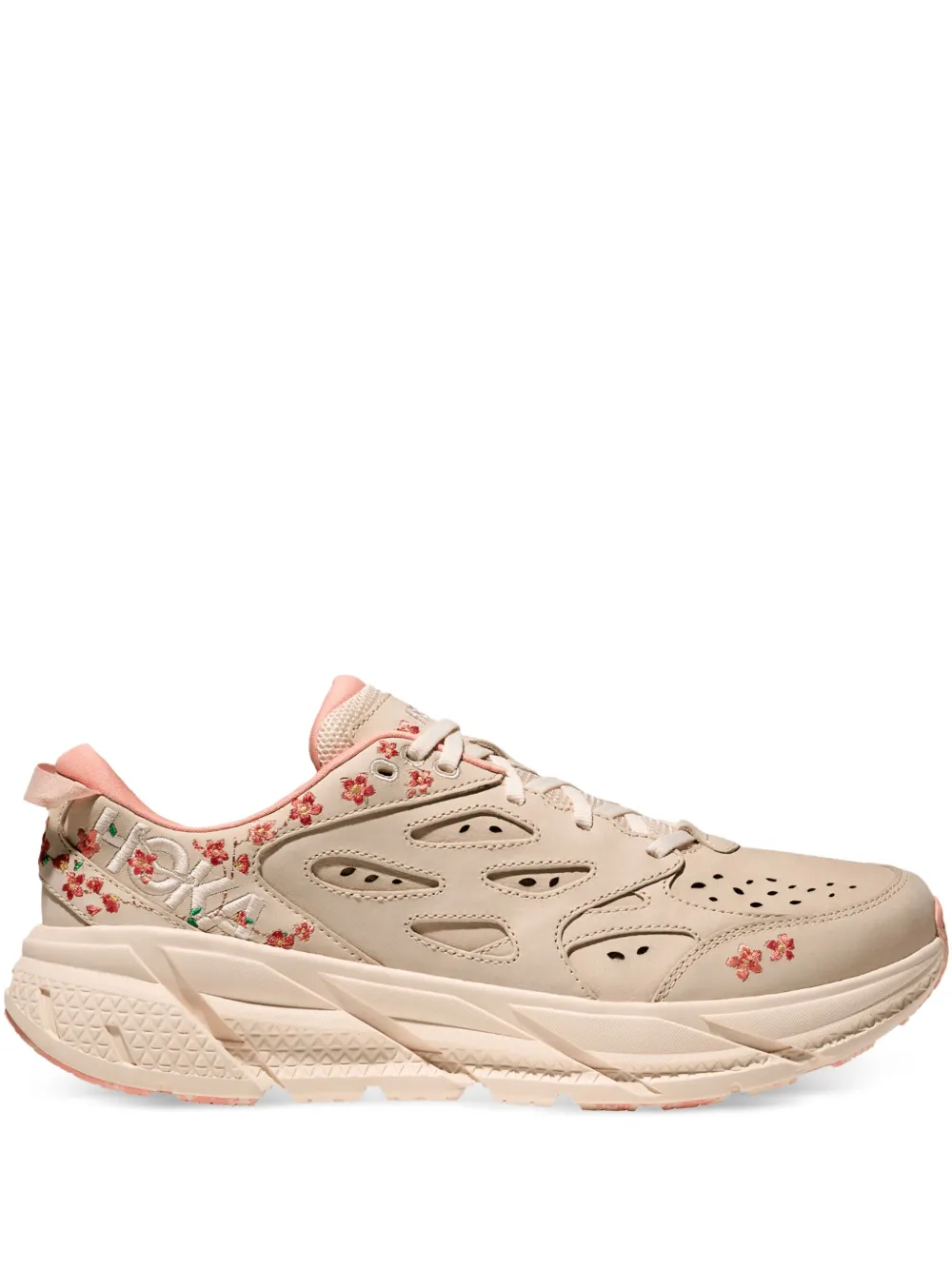 HOKA Vibrant Bloom Clifton L sneakers Beige
