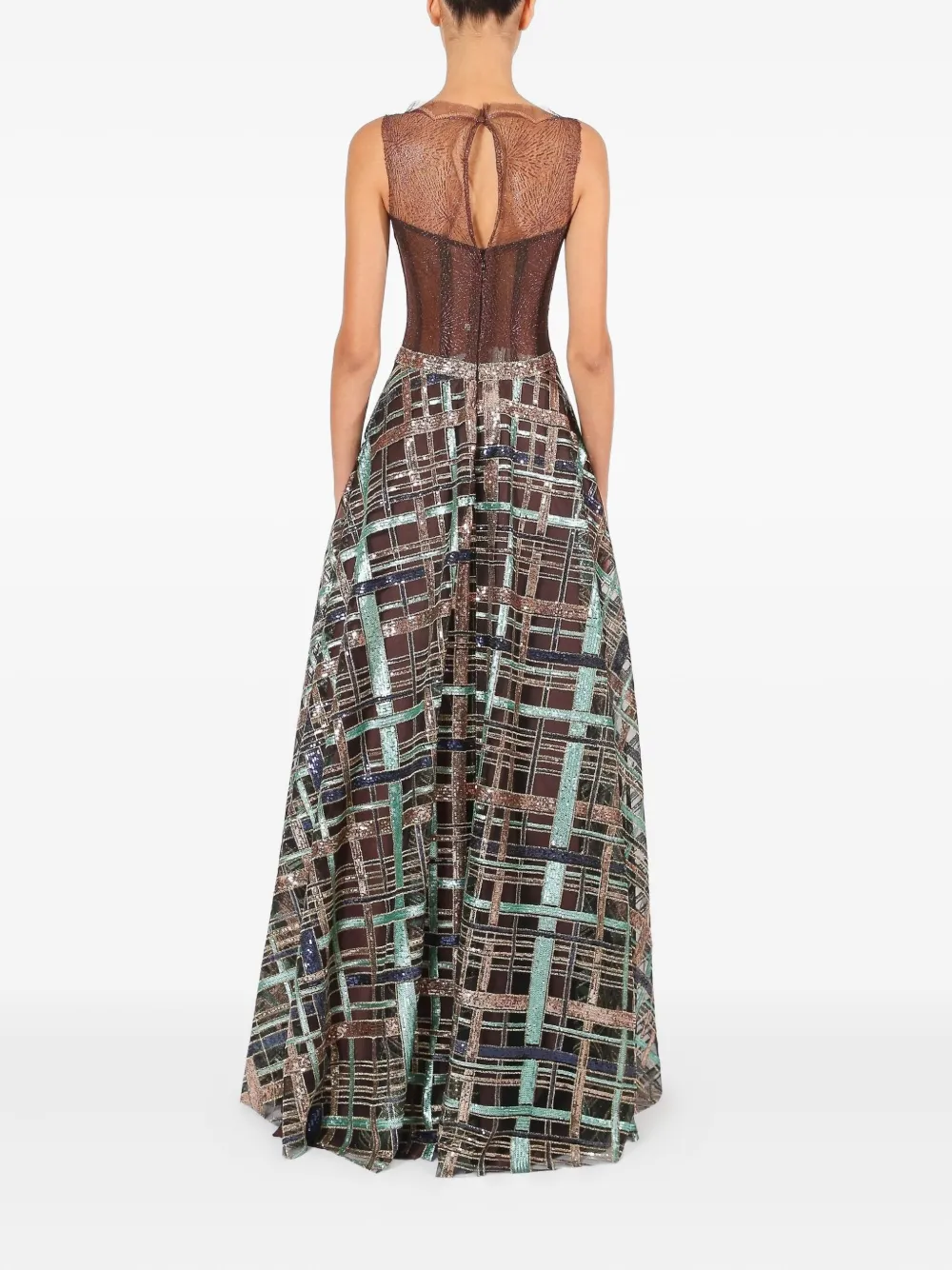 Lethicia Bronstein Têmis panelled dress - Bruin