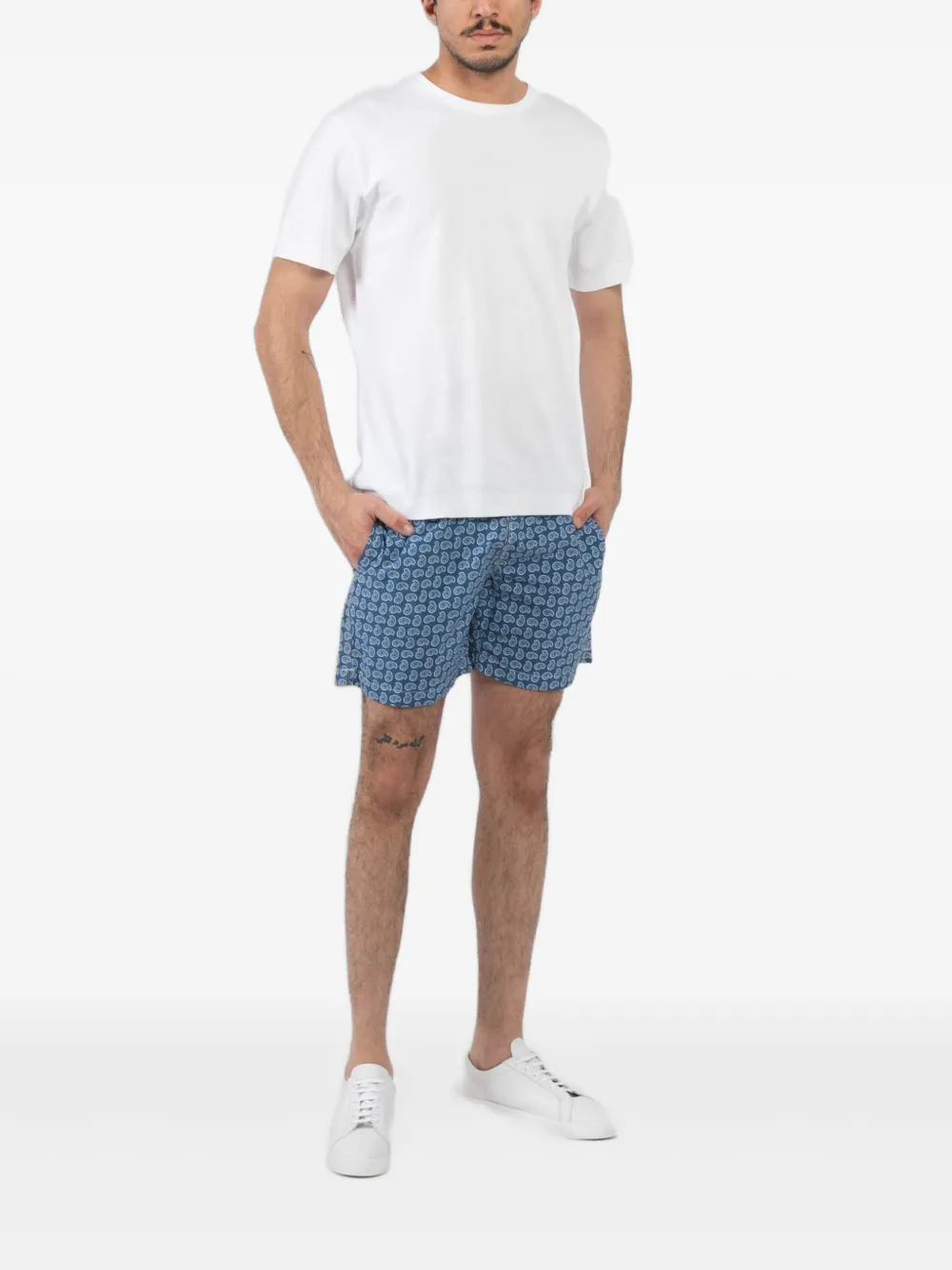 HARTFORD paisley-print shorts - Blauw