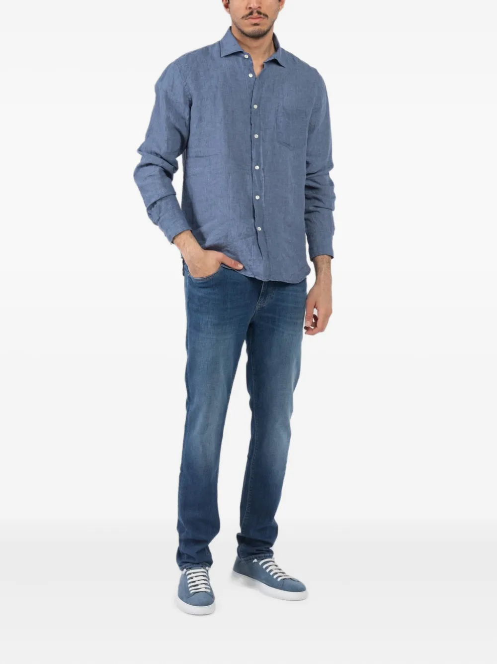 HARTFORD Paul linen button-down shirt | Image 2