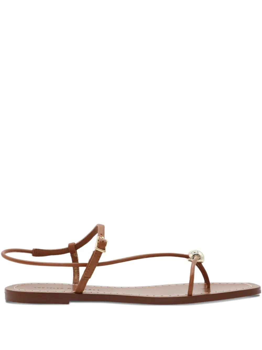 Loeffler Randall Lara leren sandalen Bruin