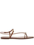 Loeffler Randall Lara leather sandals - Brown