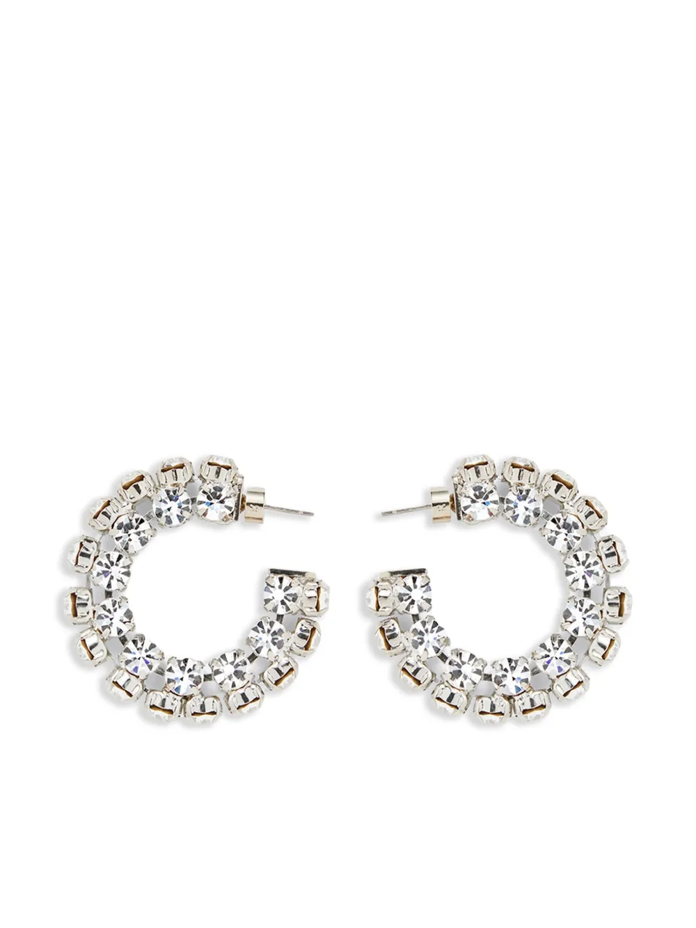 small Crystal hoop earrings